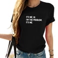 thumbnail image 1 of It'S Me Hi I'M The Problem It'S Me Shirt For Women Country Music T Shirt Vintage Short Sleeve Fans Gift Tee Top, 1 of 5