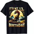thumbnail image 1 of It'S My 13Th Birthday Dragon 13 Birthday 13 Year Old Boy T-Shirt Unisex S-5XL Hot Trending Shirt, Vintage Birthday Gift, 1 of 2