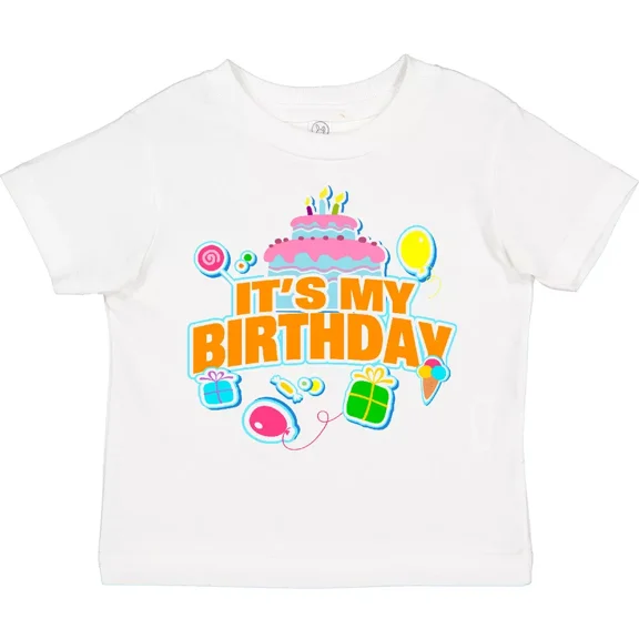 It'S My Birthday Toddler T-Shirt Bday Gift Child Preschooler Kid Baby Clothing, Cute Baby Shirt, TODDLER SHORT SLEEVE TEE BELLA CANVAS 3001T