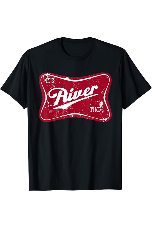 It'S River Time, Boating And Fishing, Camping Adventure T-Shirt