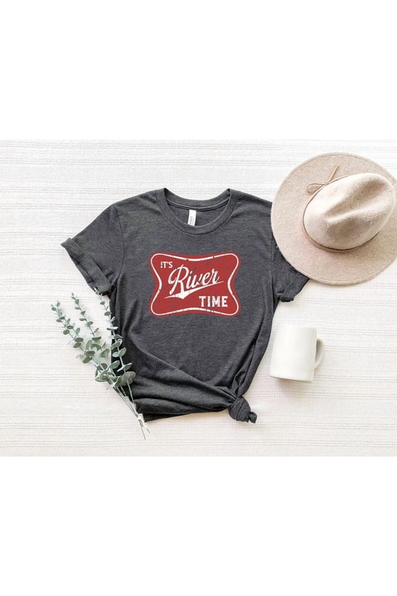 It'S River Time River Vibes River Life River Shirts, Boating Vacation Vacation Hiking Tshirt
