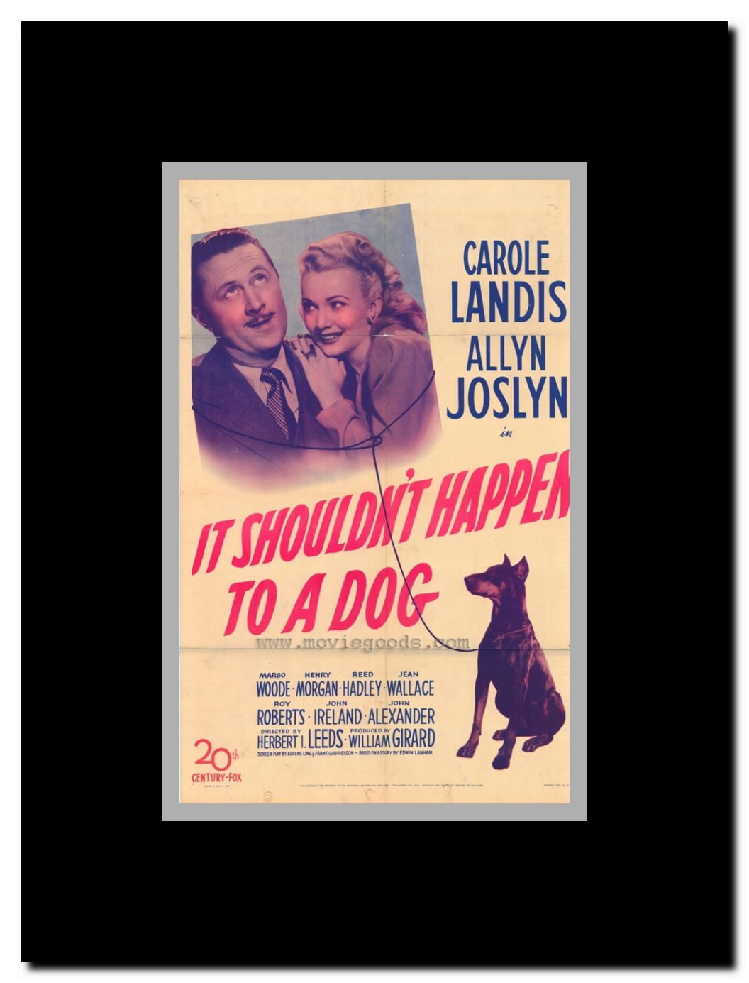 It Shouldn't Happen to a Dog Framed Movie Poster