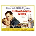 thumbnail image 1 of It Started With A Kiss Glenn Ford Debbie Reynolds 1959 Movie Poster Masterprint (28 x 22), 1 of 1