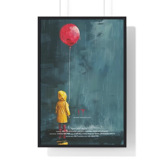 It (Stephen King) Movie Poster, Cult Movies, Printable Wall Art, Art Print , Minimalist Movie Print, Vintage Poster, Unframed Paper Poster 8x10in