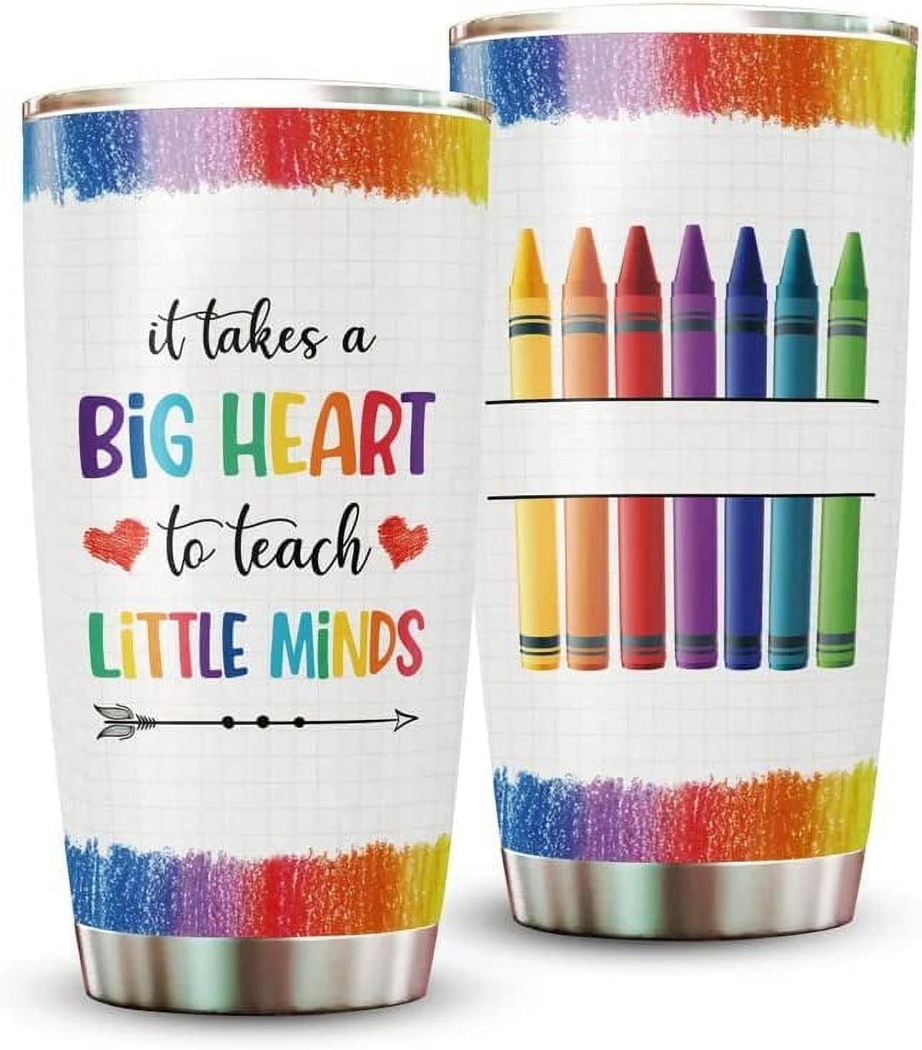 Personalized It Takes A Big Heart To Teach Little Minds Teacher Tumbler,  Teacher Appreciation Gift