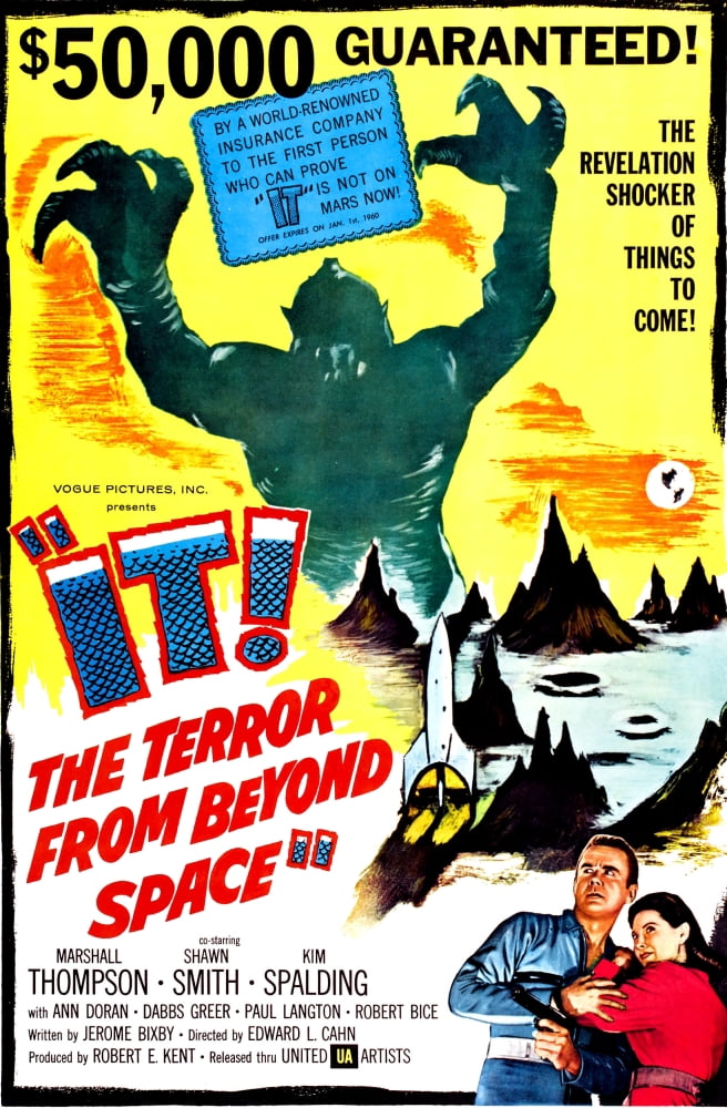 It The Terror From Beyond Space Canvas Art - (11 x 17)