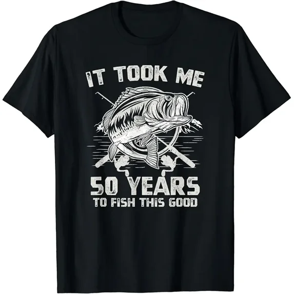 It Took Me 50 Years To Fish 50th Birthday Gift T-Shirt