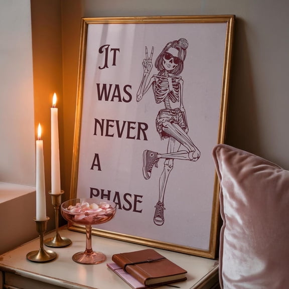 It Was Never Phase Nostalgic Emo Poster
