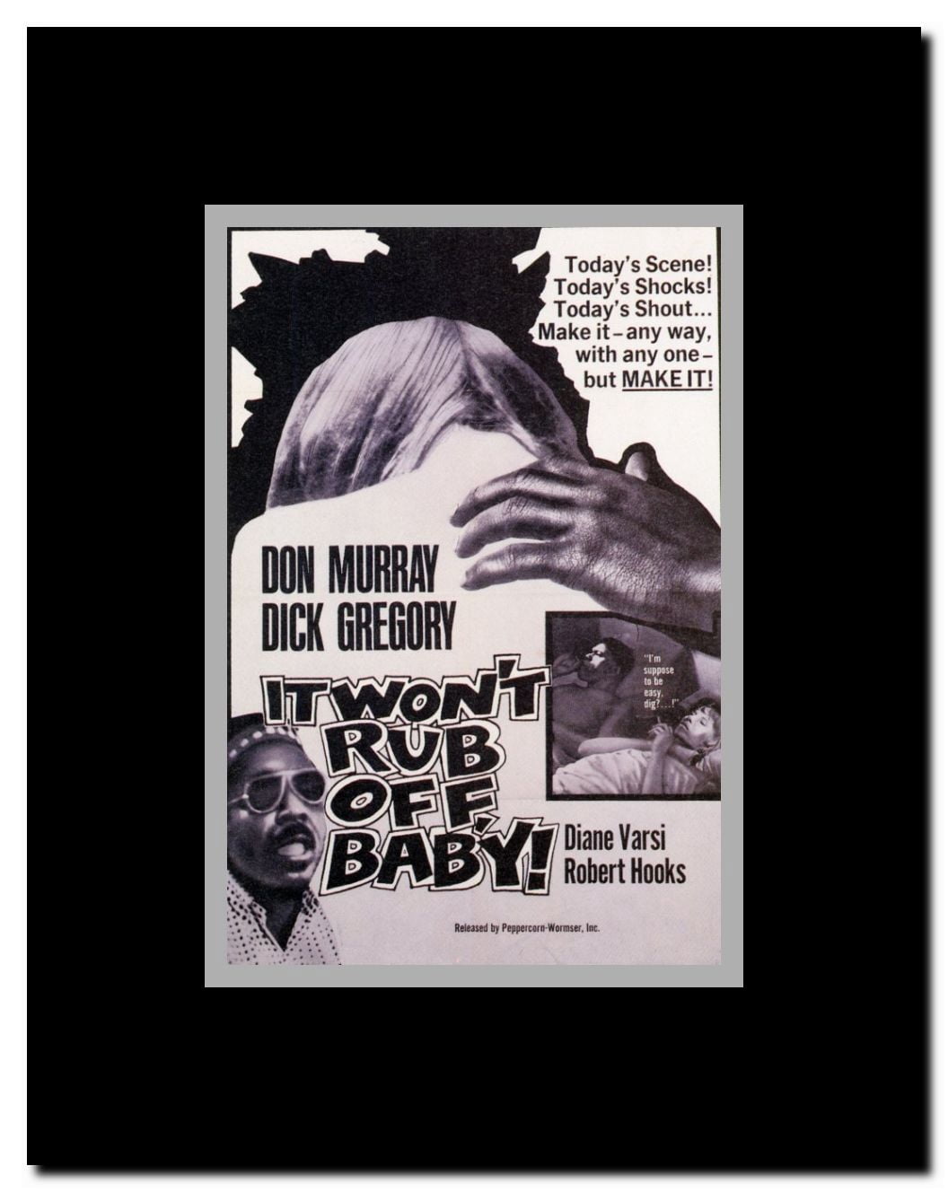 It Won't Rub Off Baby! Framed Movie Poster