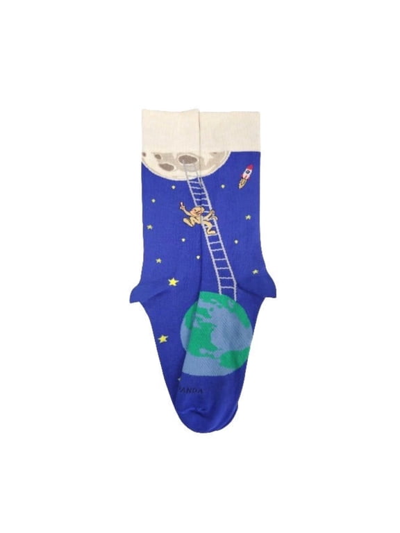 It is Good to Dream - Monkey Climbing Ladder to the Moon Socks from the Sock Panda
