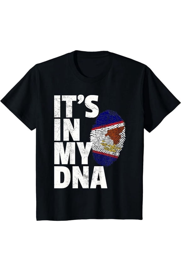 It is IN MY DNA American Samoa Flag Samoan Pride Roots Gift T-Shirt