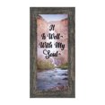 thumbnail image 1 of It is Well with My Soul, Hymn Art, Religious Picture Frame, 7402BW, 1 of 6