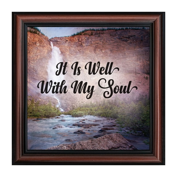 It is Well with My Soul, Hymn Art, Religious Picture Frame, 8695W