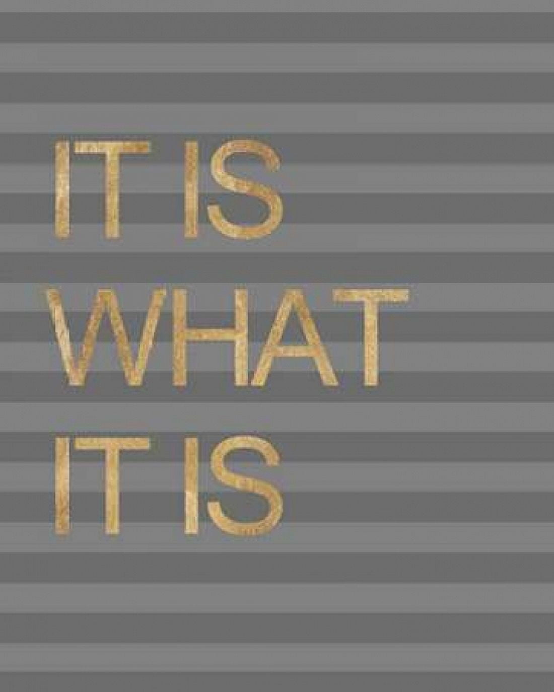 It is What it Is Stripes Canvas Art - Miyo Amori (22 x 28)