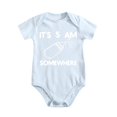 thumbnail image 1 of It's 5 AM Somewhere Baby Bodysuit Funny Adorable Newborn Coming Home Outfit Cute Boys Baby Blue-style 9-12M, 1 of 5
