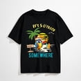 thumbnail image 1 of It's 5 O'clock Somewhere Parrot Sunset Drinking T-Shirt, 1 of 7