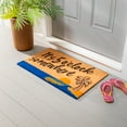 thumbnail image 1 of It's 5 O'clock Somewhere with Rubber Embossed Palm Tree Coir Mat, 1 of 1