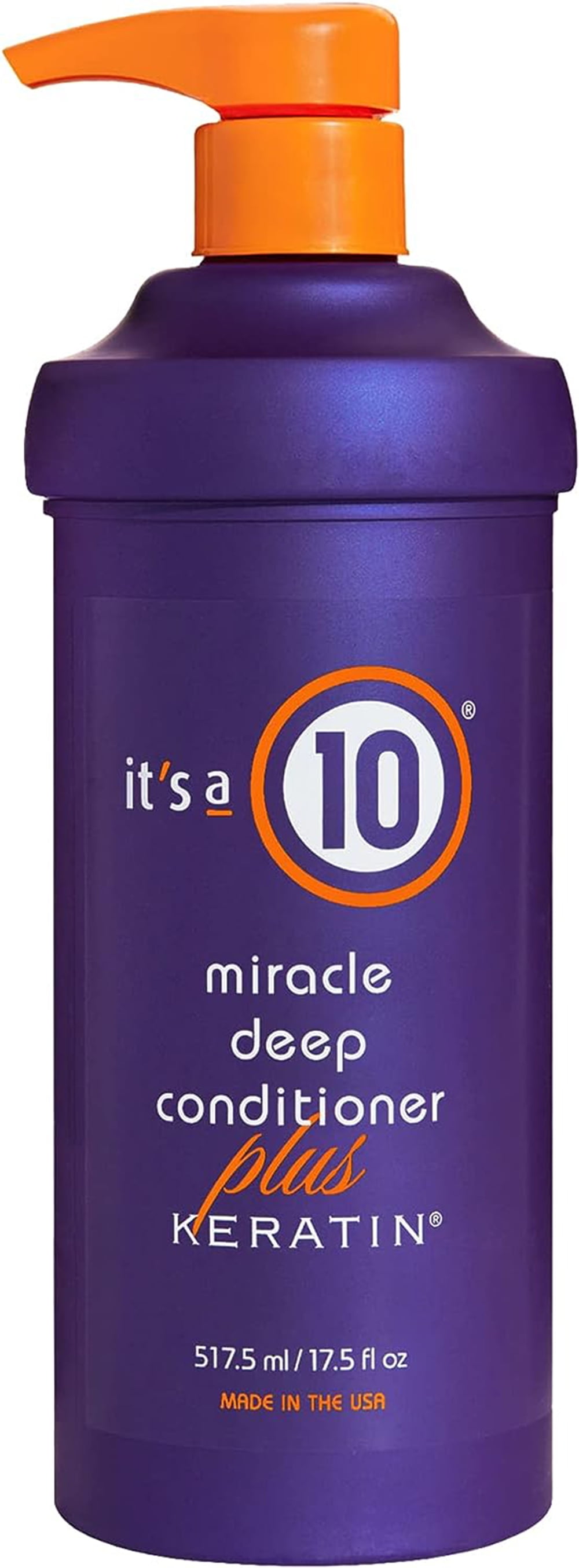 It's A 10 Miracle Deep Conditioner Plus Keratin for Unisex, 517.5ml/17.5 Ounce