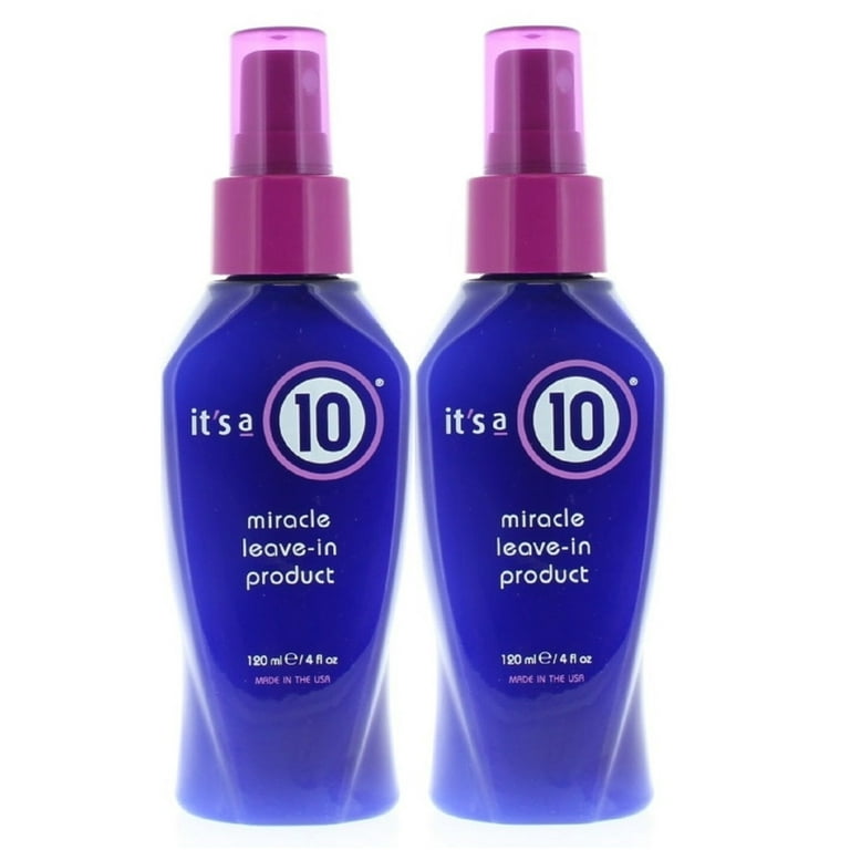 It's A 10 Miracle Leave-In Product 4oz/120ml (2 Pack)