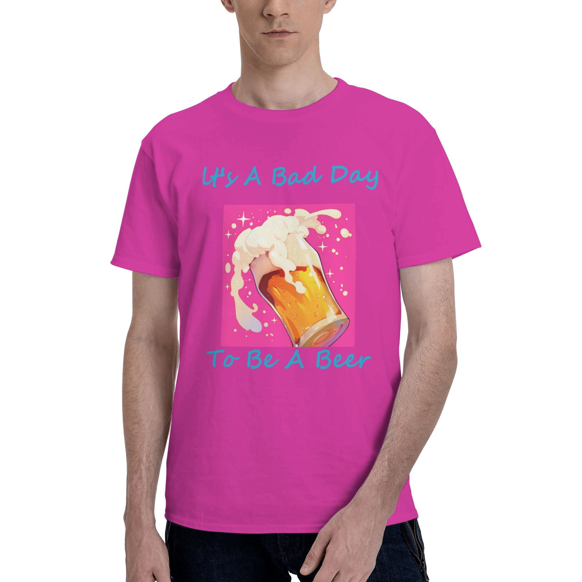 It's A Bad Day To Be A Beer Men's Basic Funny Beer Drinking TShirt for