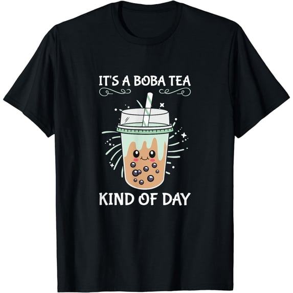It´s A Boba Tea Kind Of Day Bubble Tea Cup in Anime Style T-Shirt