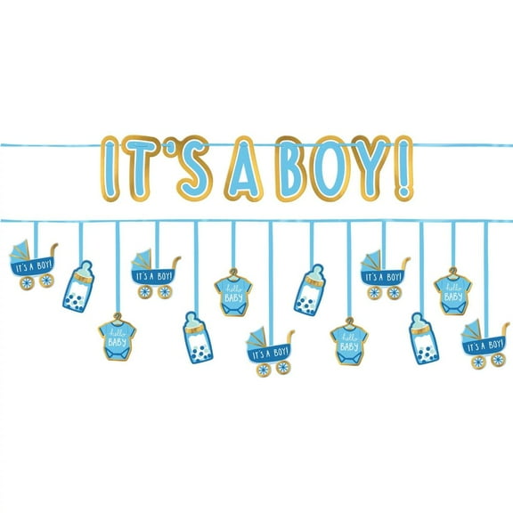 It's A Boy Baby Shower Banner Set