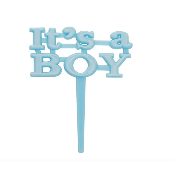 It's A Boy Baby Shower Cake Toppers, by Unique Industries (8 Count)