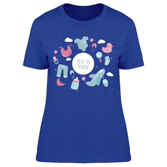 It's A Boy Cute Baby Stuff T-Shirt Women -Image by Shutterstock, Female Small