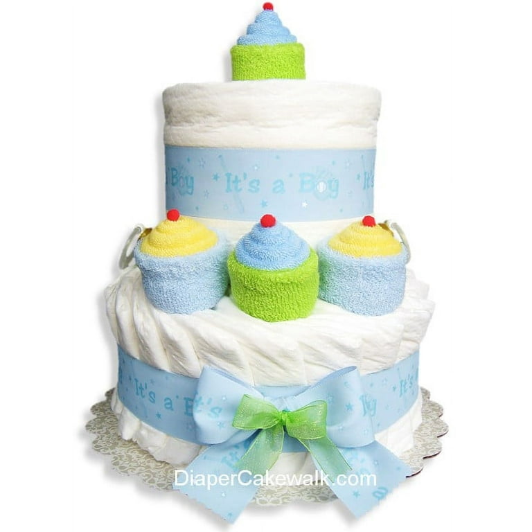 Baby boy cheap nappy cake