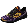 thumbnail image 1 of It's A Bunch Of Hocus Pocus Witch Pumpkin Halloween Shoes Sneakers Black Size 10, 1 of 7