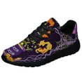 thumbnail image 1 of It's A Bunch Of Hocus Pocus Witch Pumpkin Halloween Shoes Sneakers for Women Men Black Size 10.5, 1 of 7