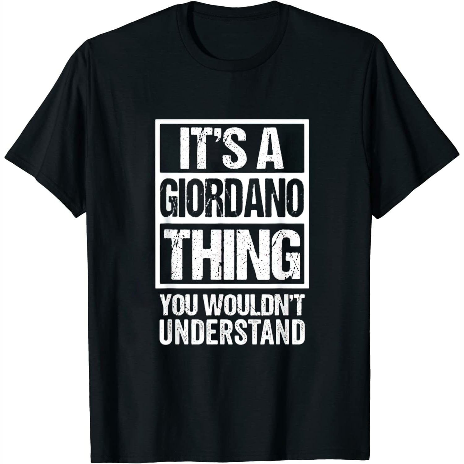 It s A Giordano Thing You Wouldn t Understand First Name Womens T Shirt Black XL Walmart