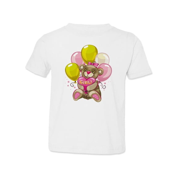 It's A Girl! Bear T-Shirt Toddler -Image by Shutterstock, 4 Toddler