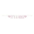 thumbnail image 1 of It's A Girl Pink Letter Banner Heart Baby Shower Gender Reveal, 1 of 2