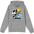 thumbnail image 1 of It's A Good Day To Be Good Adult Heather Gray Long Sleeve Hoodie-Medium, 1 of 2