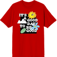 thumbnail image 1 of It's A Good Day To Be Good Adult Red Crew Neck Short Sleee Tee-3XL, 1 of 2