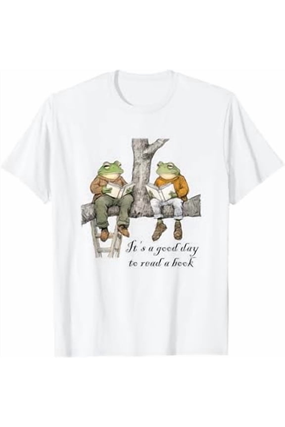 It's A Good Day To Read A Book Funny Frog Toad T-Shirt