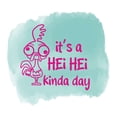 thumbnail image 1 of It's A Hei Hei Kinda Day Cute Chicken'S Dayout Quote Watercolor Design Wall Art Sticker Designs Vinyl Stickers For Home House Walls Rooms Windows Bedroom Decoration Size (12x12 inch), 1 of 3