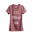 thumbnail image 1 of It's A Mimi Thing Women's Fashion Relaxed T-Shirt Tee Heather Rouge 2X-Large, 1 of 3