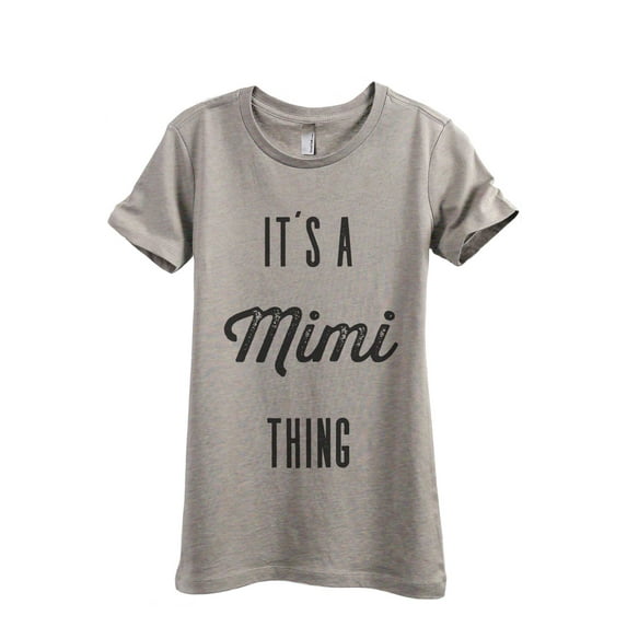 It's A Mimi Thing Women's Fashion Relaxed T-Shirt Tee Heather Tan Medium