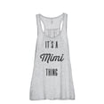 thumbnail image 1 of It's A Mimi Thing Women's Fashion Sleeveless Flowy Racerback Workout Yoga Tank Top Sport Grey Large, 1 of 3