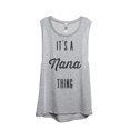 thumbnail image 1 of It's A Nana Thing Women's Fashion Sleeveless Muscle Workout Yoga Tank Top Sport Grey Large, 1 of 3