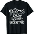 thumbnail image 1 of It's A Pisces Thing - Horoscope Zodiac Sign Astrology Symbol T-ShirtMen's and women's gift, black and white T-shirt, size: Extra large S-4XL, 1 of 4
