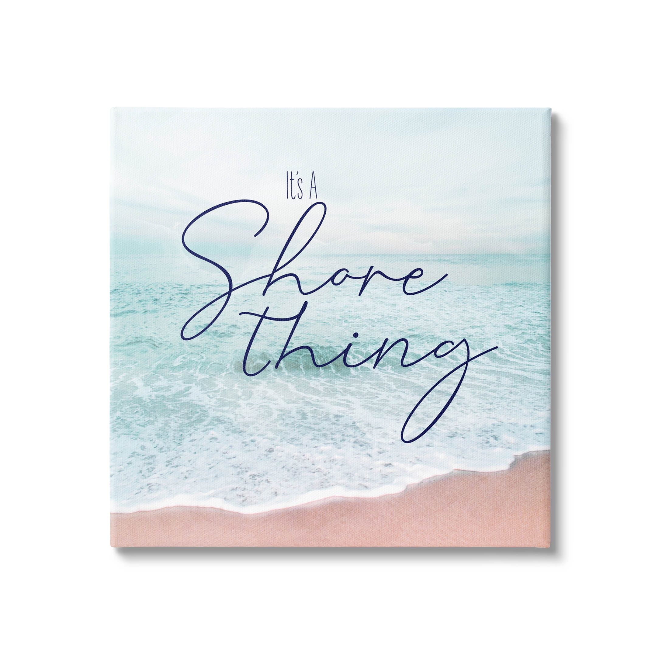 It's A Shore Thing Summer Beach Coastal Graphic Art Gallery Wrapped Canvas Print Wall Art