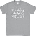 thumbnail image 1 of It's A Sliding Into Home Kinda Day T-Shirt Funny Baseball Sport Text Tee - Heather Grey, 3XL, 1 of 1