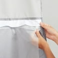thumbnail image 1 of Plastic PEVA Antimicrobial Snap-in Replacement Shower Curtain Liner for Curtain with Sheer Window, 70" x 54", Water-Repellent, Easy Install, Frost, 1 of 4