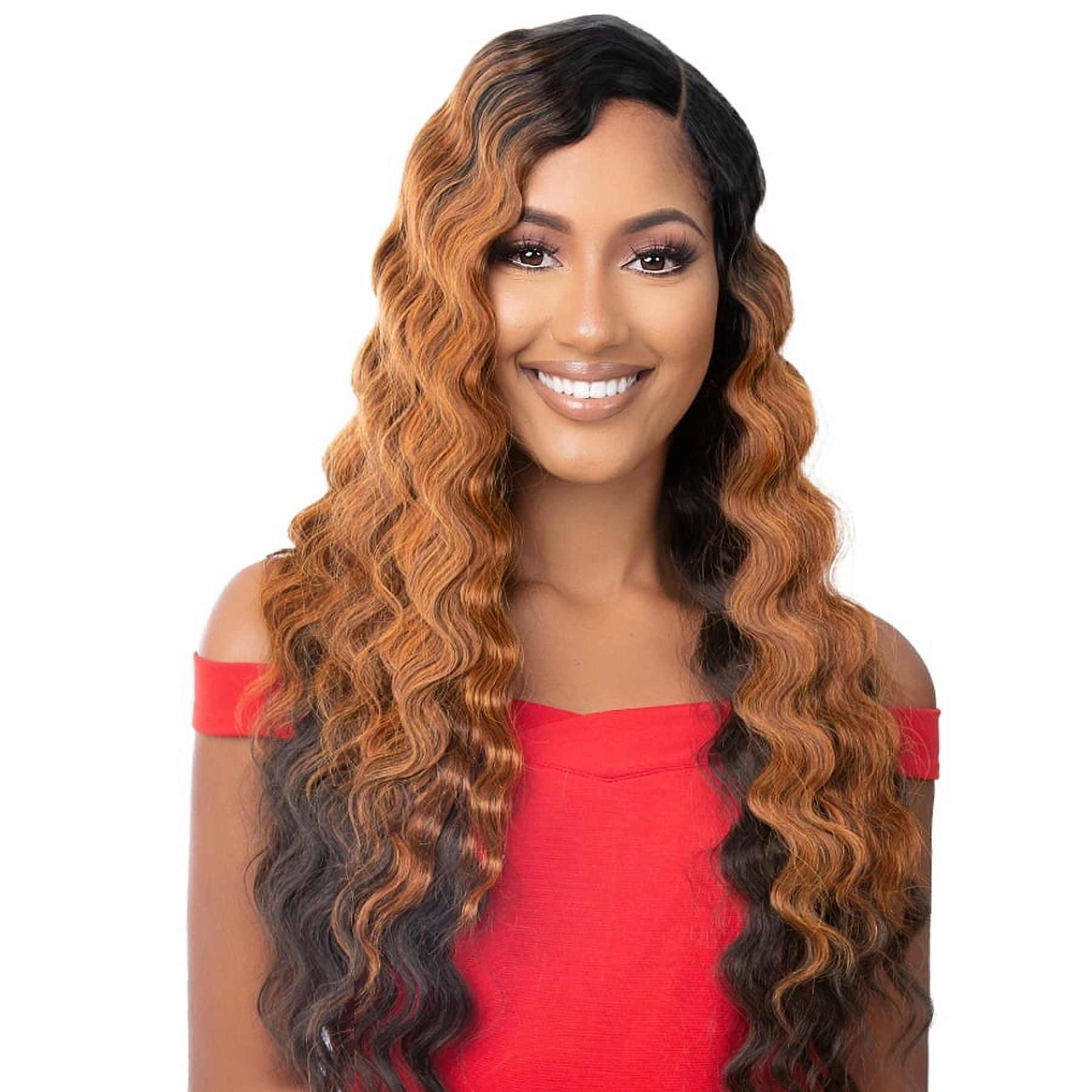 It s A Wig Premium Synthetic Lace Front Wig HD LACE CRIMPED HAIR