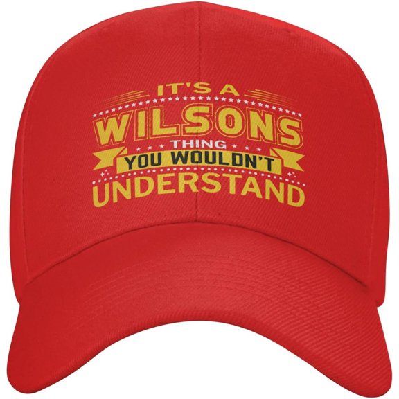 It's A Wilsons Thing You Wouldnt Understand Hat Adjustable Baseball Cap Men Women