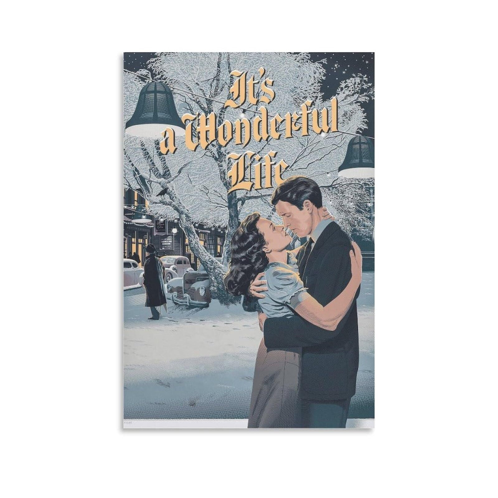 It's A Womderful Life Movie Poster 1 Canvas Wall Art Print For Room ...