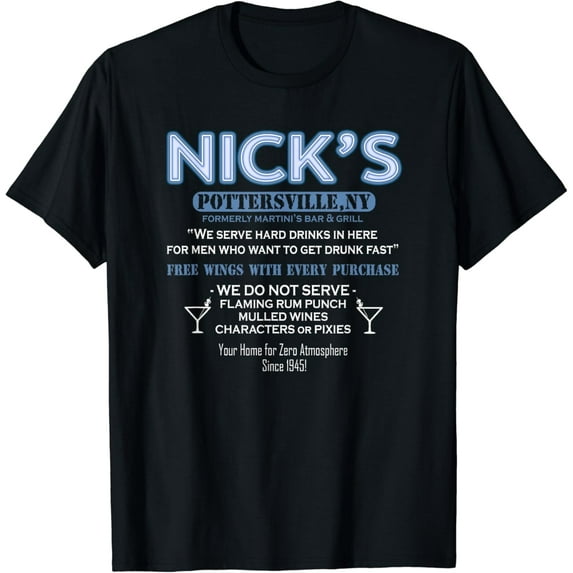 It's A Wonderful Life Nicks Bar George Bailey Clarence Gift T-Shirt